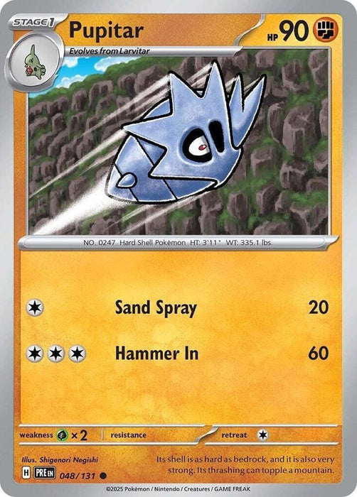Pupitar (048/131) [Scarlet & Violet: Prismatic Evolutions] - for just $0.10! 