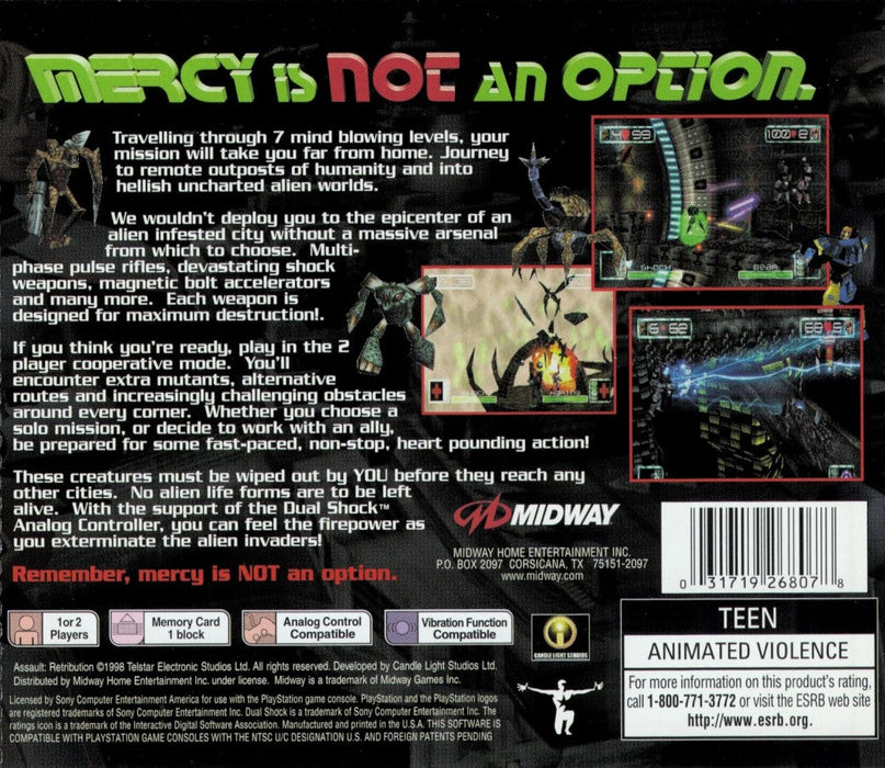 Assault Retribution – PlayStation 1 (PS1) - for just $11.99! 