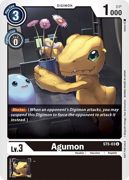 Agumon [ST5-03] (Official Tournament Pack Vol.3) [Starter Deck: Machine Black Promos] - Just $0.09! Shop now at Retro Gaming of Denver