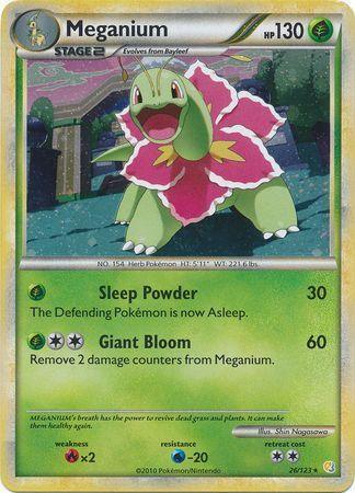 Meganium (26/123) (Cracked Ice Holo) [HeartGold & SoulSilver: Base Set] - for just $2.90! 