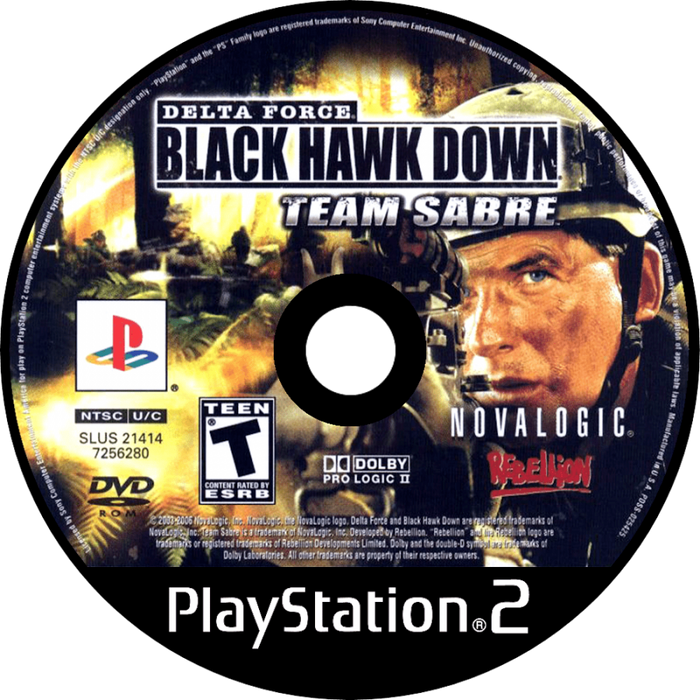 Delta Force: Black Hawk Down – Team Sabre – PlayStation 2 (PS2) - for just $0! 