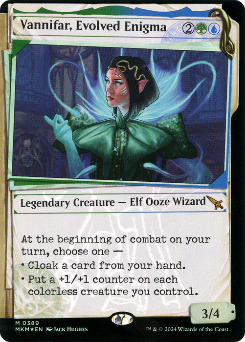 Vannifar, Evolved Enigma (MKM-389) - Murders at Karlov Manor: (Showcase) Foil - for just $0.65! 