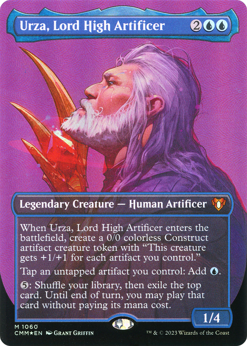 Urza, Lord High Artificer (CMM-1060) - Commander Masters (Borderless) Foil - for just $14.74! 