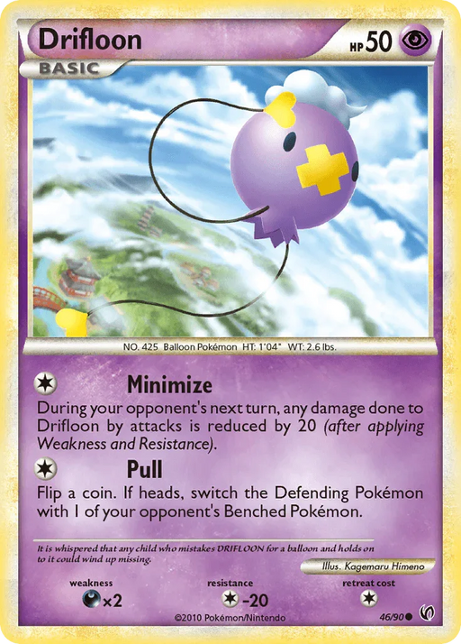 Drifloon (46/90) [HeartGold & SoulSilver: Undaunted] - for just $0.20! 