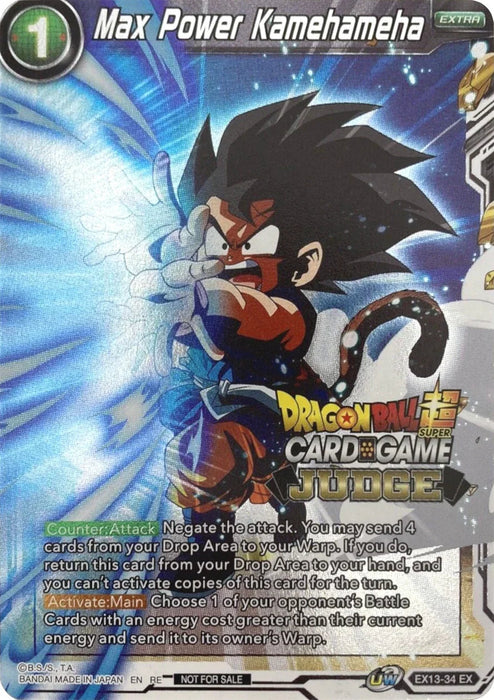 Max Power Kamehameha (Judge) (EX13-34) [Tournament Promotion Cards] - for just $1.50! 