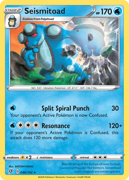 Seismitoad (046/192) [Sword & Shield: Rebel Clash] - for just $0.10! 