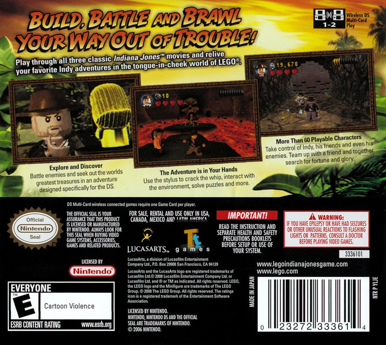 LEGO Indiana Jones: The Original Adventures – Nintendo DS (DS) - for just $8.99! 