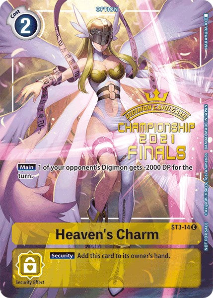 Heaven's Charm [ST3-14] (2021 Championship Finals Tamer's Evolution Pack) [Starter Deck: Heaven's Yellow Promos] - Just $1.05! Shop now at Retro Gaming of Denver