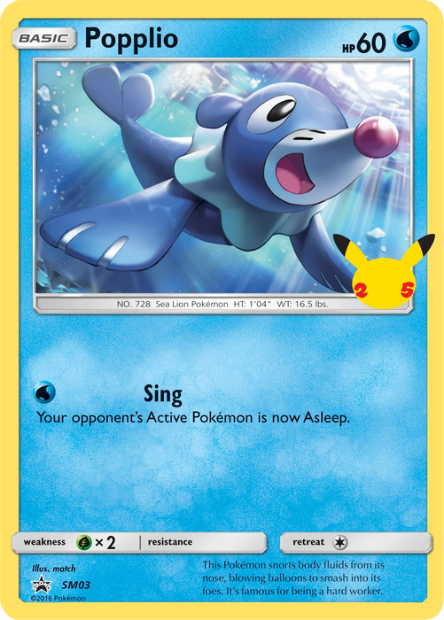 Popplio (SM03) [First Partner Pack] - for just $0.85! 