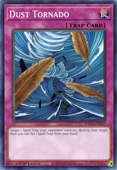 Dust Tornado (Duel Terminal) [HAC1-EN027] Parallel Rare - for just $1.55! 