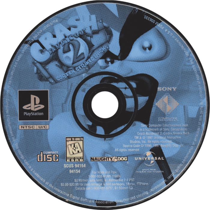 Crash Bandicoot 2: Cortex Strikes Back – PlayStation 1 (PS1)