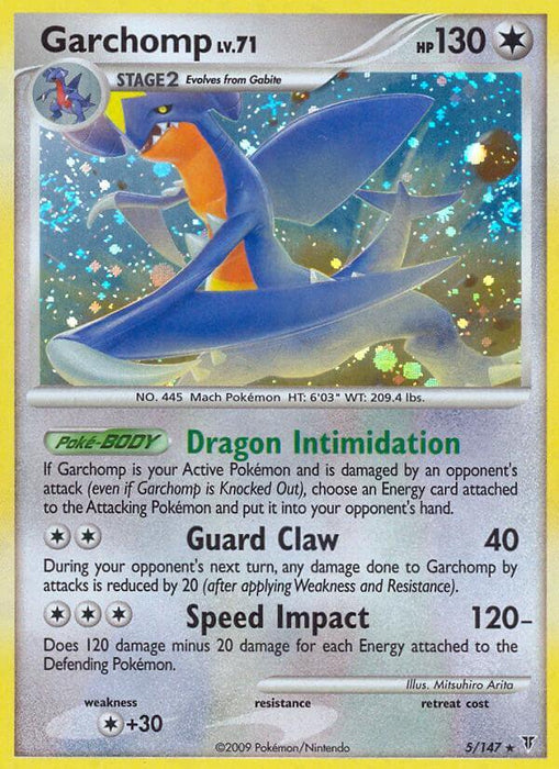 Garchomp (5/147) (Cracked Ice Holo) (Theme Deck Exclusive) [Platinum: Supreme Victors] - for just $4.60! 