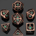 Dragon's Eye Hollow Metal Dice Set - Emerald Green Gems - for just $99.99! 
