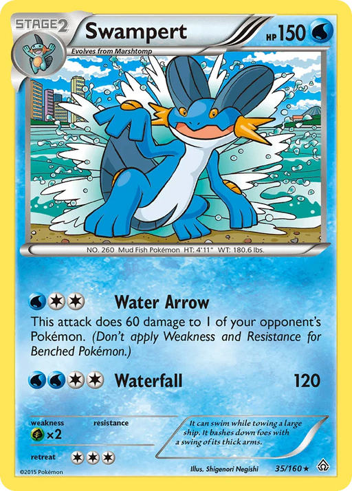 Swampert (35/160) [XY: Primal Clash] - for just $0.60! 