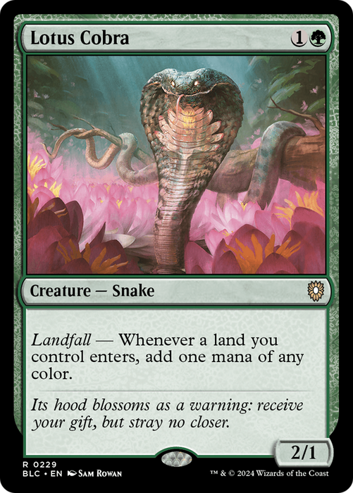Lotus Cobra (BLC-229) - Bloomburrow Commander - for just $1.74! 