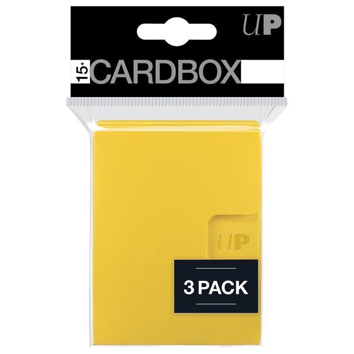 Ultra PRO: 15+ Card Box 3-Pack - Yellow - for just $0! 