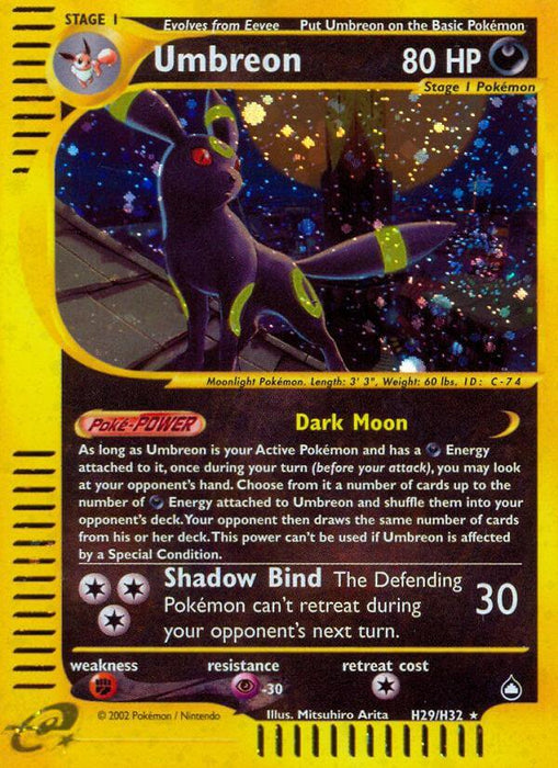 Umbreon (H29/H32) [Aquapolis] - for just $8.40! 
