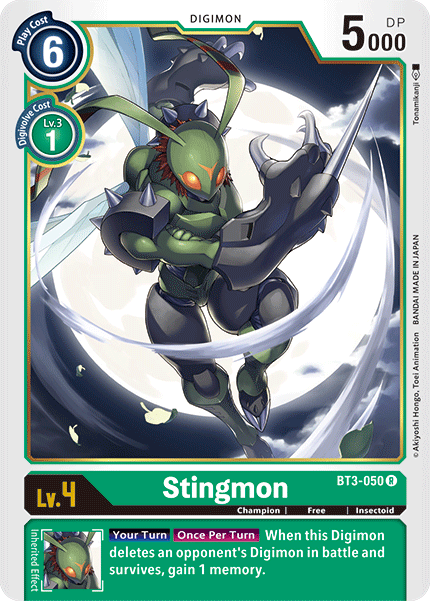 Stingmon [BT3-050] [Release Special Booster Ver.1.5] - Just $0.09! Shop now at Retro Gaming of Denver