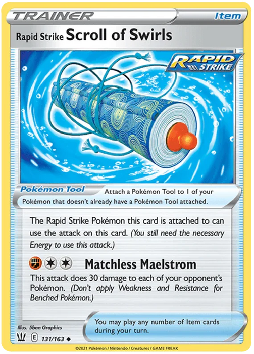 Rapid Strike Scroll of Swirls (131/163) [Sword & Shield: Battle Styles] - for just $0.10! 