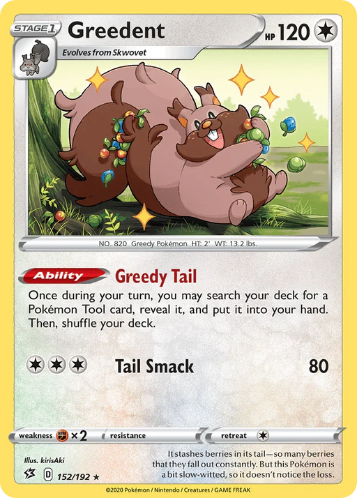 Greedent (152/192) [Sword & Shield: Rebel Clash] - for just $0.15! 