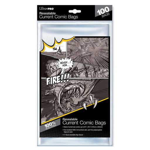 Ultra PRO: Comic Bags - Current Size Resealable (6-7/8" X 10-1/2" / 100-Pack) - for just $0! 