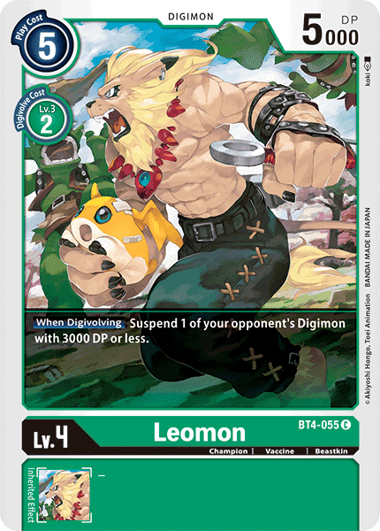 Leomon [BT4-055] [Great Legend] - Just $0.09! Shop now at Retro Gaming of Denver