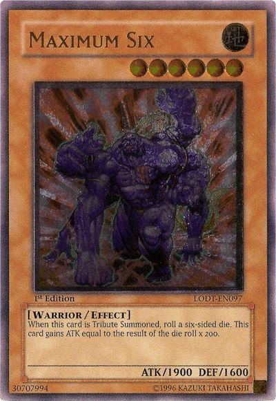 Maximum Six [LODT-EN097] Ultimate Rare - for just $1.50! 