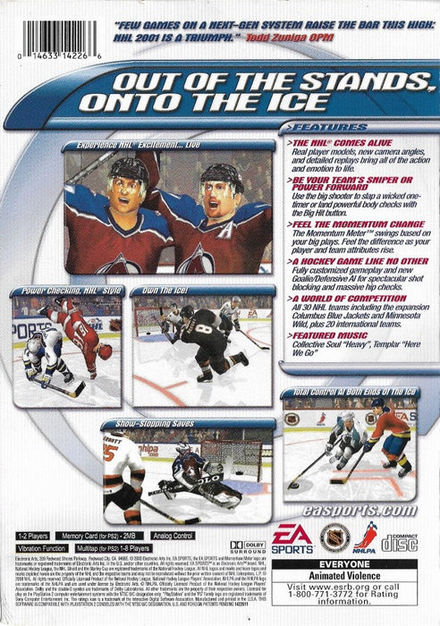 NHL 2001 – PlayStation 2 (PS2) - for just $3.99! 