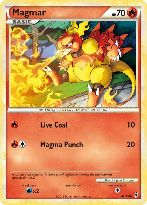 Magmar (62/95) [HeartGold & SoulSilver: Call of Legends] - for just $0.15! 