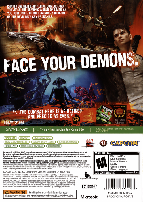 DMC: Devil May Cry – Xbox 360 (X360) - for just $0! 