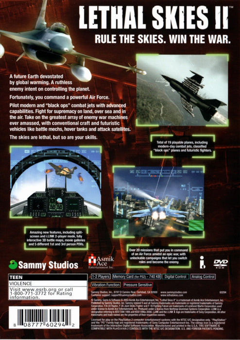 Lethal Skies II – PlayStation 2 (PS2) - for just $0! 
