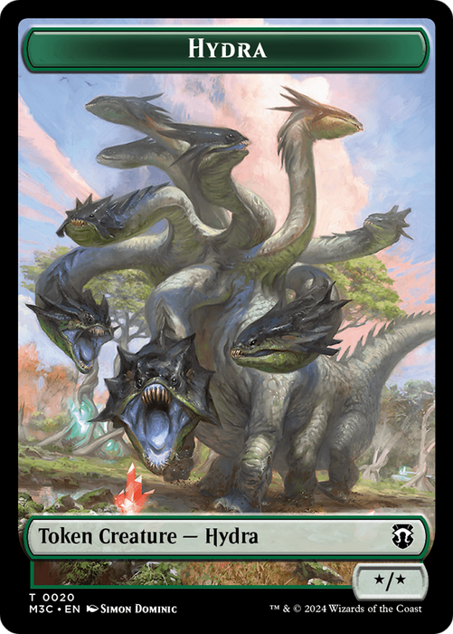 Hydra (Ripple Foil) // Boar Double-Sided Token [Modern Horizons 3 Commander Tokens] - Just $0.40! Shop now at Retro Gaming of Denver