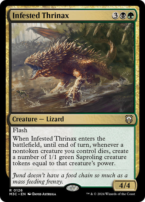 Infested Thrinax (M3C-126) - Modern Horizons 3 Commander - for just $0.07! 