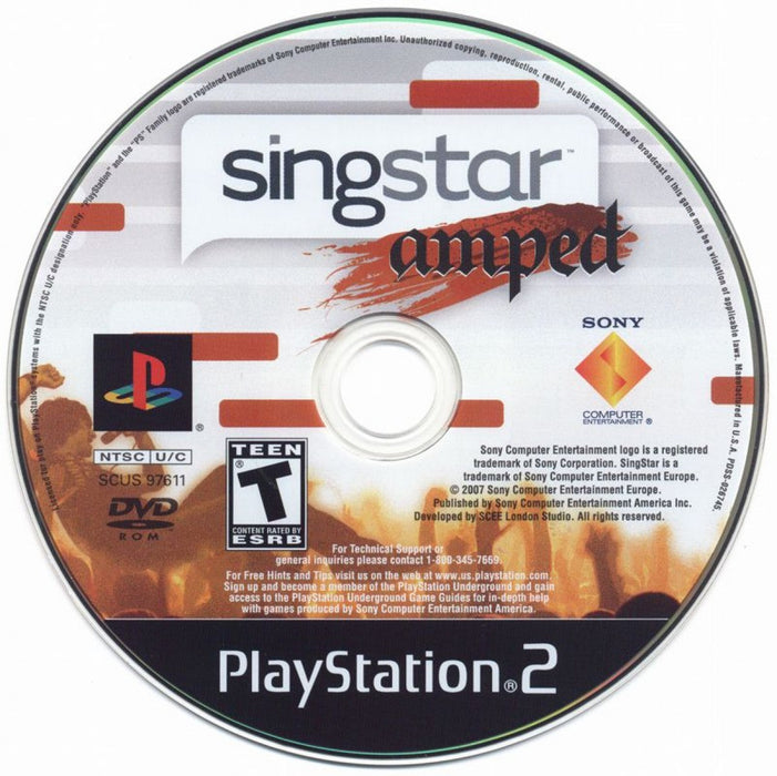 Singstar Amped – PlayStation 2 (PS2) - for just $4.99! 