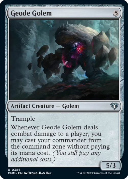 Geode Golem [Commander Masters] - Just $0.03! Shop now at Retro Gaming of Denver