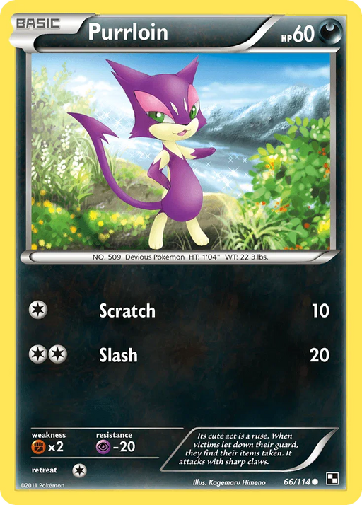 Purrloin (66/114) [Black & White: Base Set] - for just $0.10! 