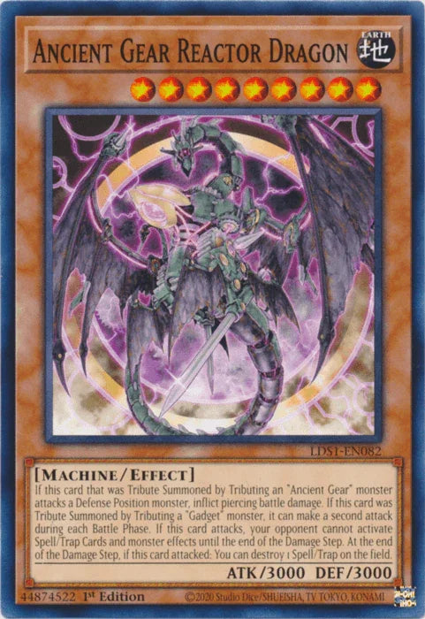 Ancient Gear Reactor Dragon [LDS1-EN082] Common - for just $0.25! 