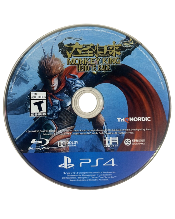 Monkey King: Hero is Back – PlayStation 4 (PS4) - for just $8.99! 