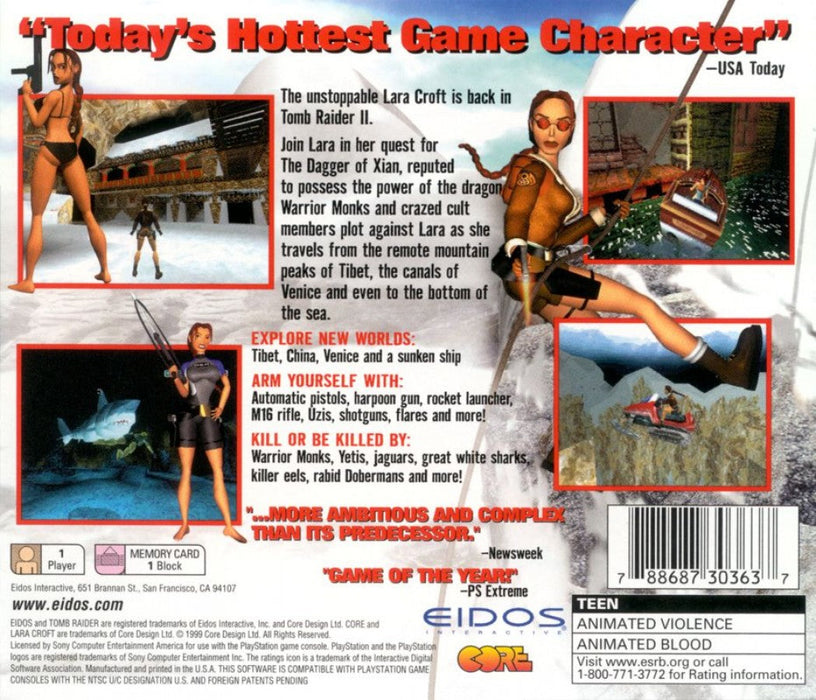 Tomb Raider II: Starring Lara Croft [Greatest Hits] – PlayStation 1 (PS1) - for just $9.99! 