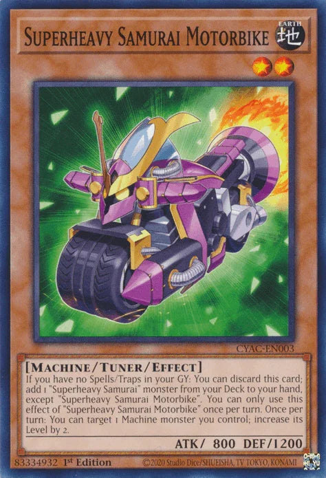 Superheavy Samurai Motorbike [CYAC-EN003] Common - for just $0.10! 