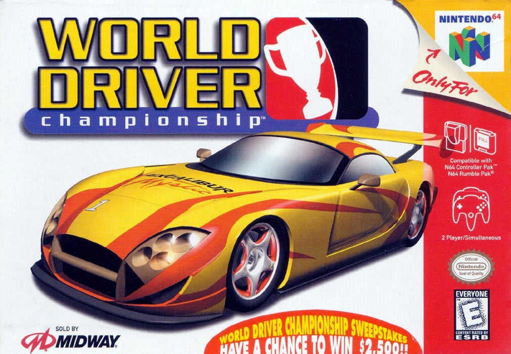 World Driver Championship – Nintendo 64 (N64) - for just $12.99! 