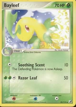 Bayleef (35/115) (Prerelease Promo) [Nintendo: Black Star Promos] - for just $10.30! 