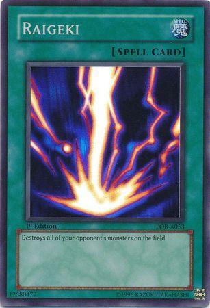 Raigeki [LOB-A053] Super Rare - for just $0.10! 
