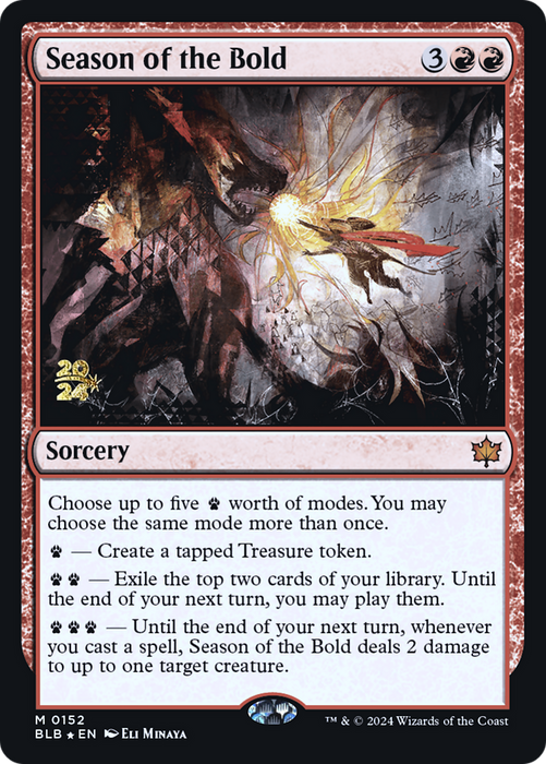 Season of the Bold (PRE-152) - Bloomburrow Promos Foil - for just $0.39! 