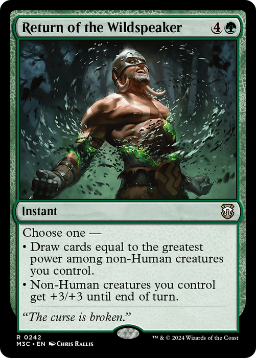 Return of the Wildspeaker (M3C-242) - Modern Horizons 3 Commander - for just $0.77! 