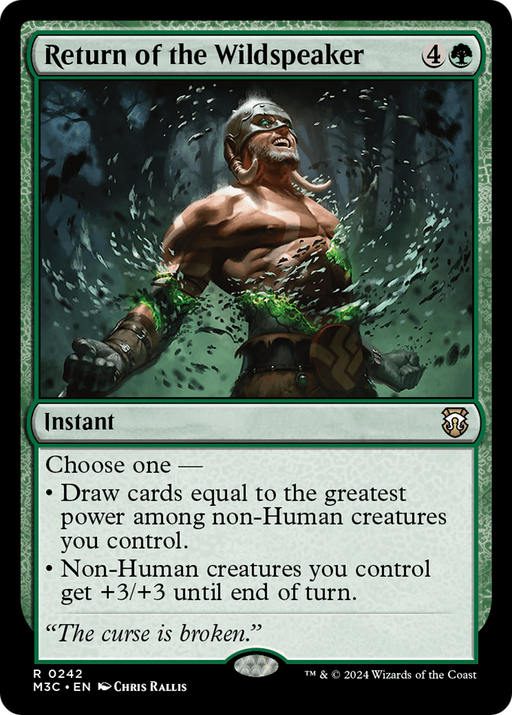 Return of the Wildspeaker (M3C-242) - Modern Horizons 3 Commander - for just $0.78! 