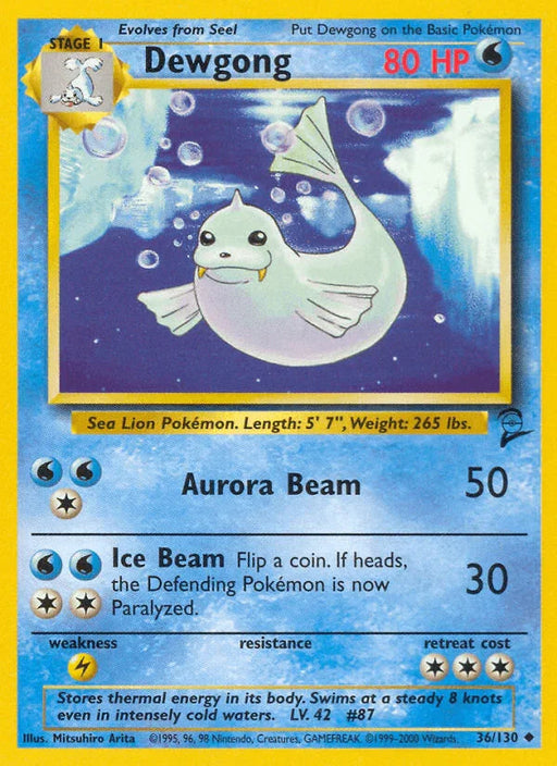 Dewgong (36/130) [Base Set 2] - for just $0.70! 