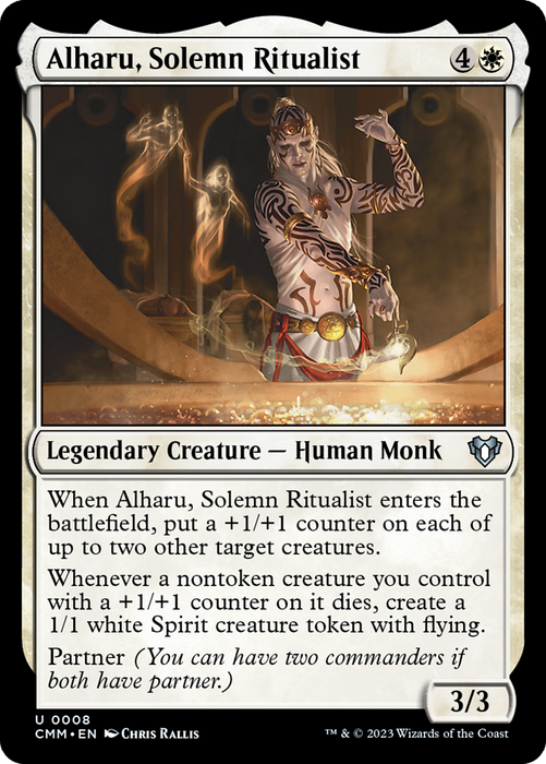 Alharu, Solemn Ritualist (CMM-008) - Commander Masters - for just $0.03! 