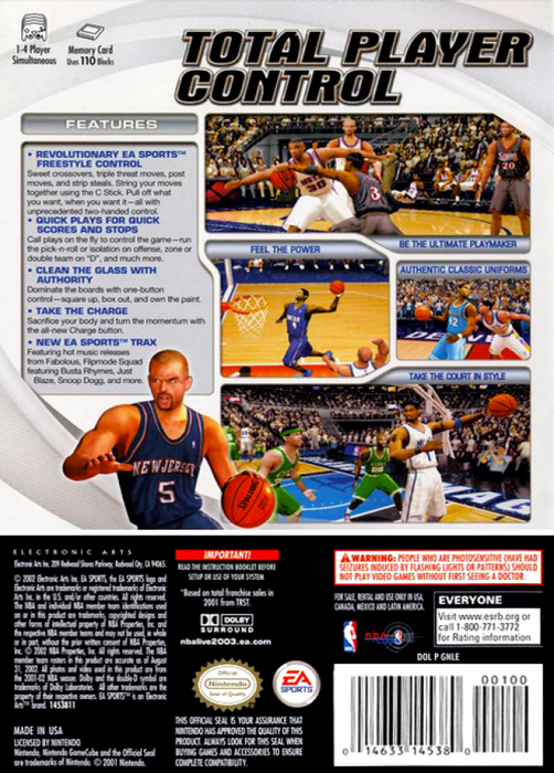 NBA Live 2003 – GameCube (GC) - for just $5.99! 