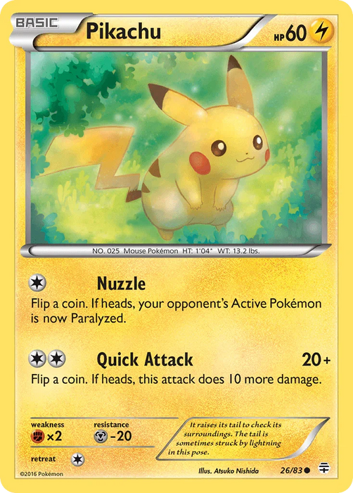Pikachu (26/83) [XY: Generations] - for just $1.35! 